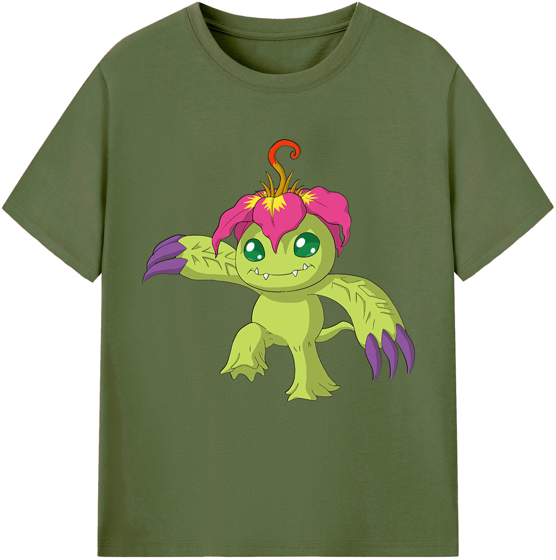 （画像用） Digimon デジタルモンスター/デジモン 綿100％半袖Tシャツ（フロントプリント）
